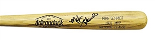 1981 Mike Schmidt MVP Signed Bat 